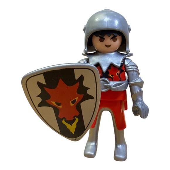 Lot of 4 Vintage 1993 Playmobil Knight Action Figures - Picture 7 of 10